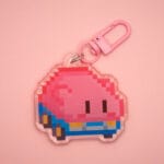 Llavero Kirby Coche pixel art