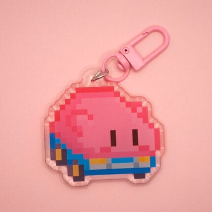 Llavero Kirby Coche pixel art