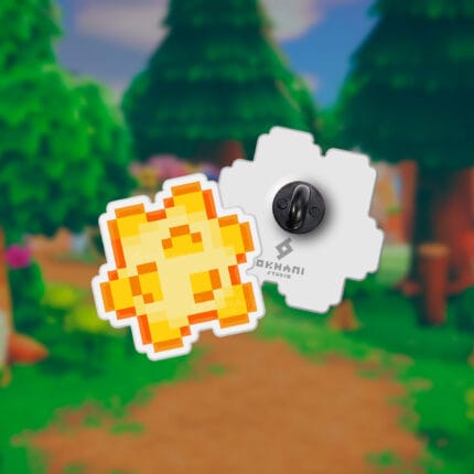 Pin fragmento de estrella pixel art