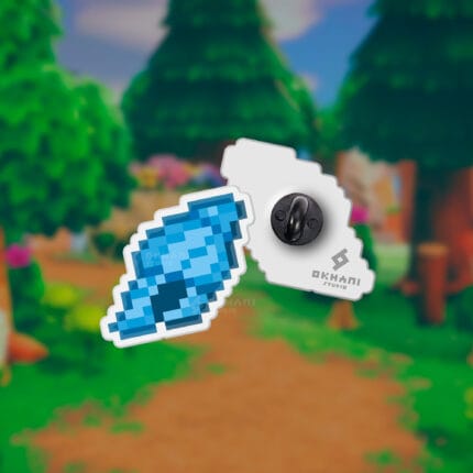 Pin caracola pixel art