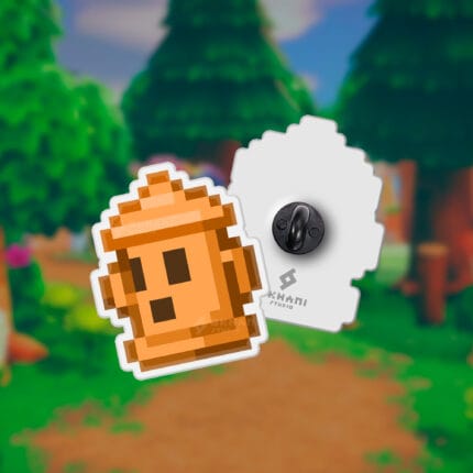 Pin giroide pixel art