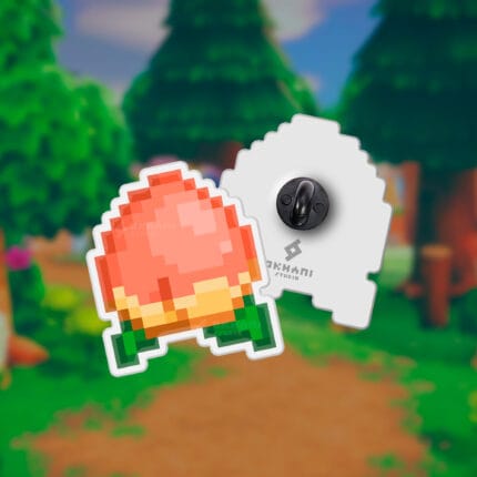 Pin melocotón pixel art