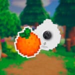 Pin naranja pixel art