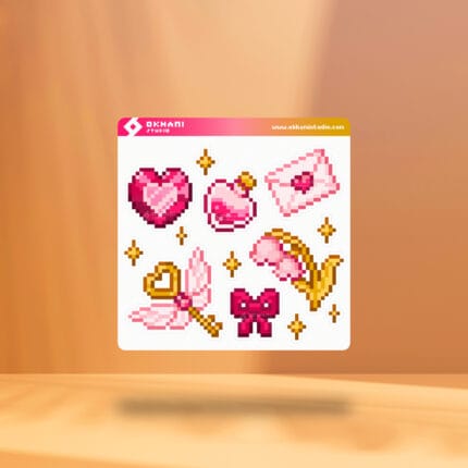 Hoja de pegatinas Amor Etéreo